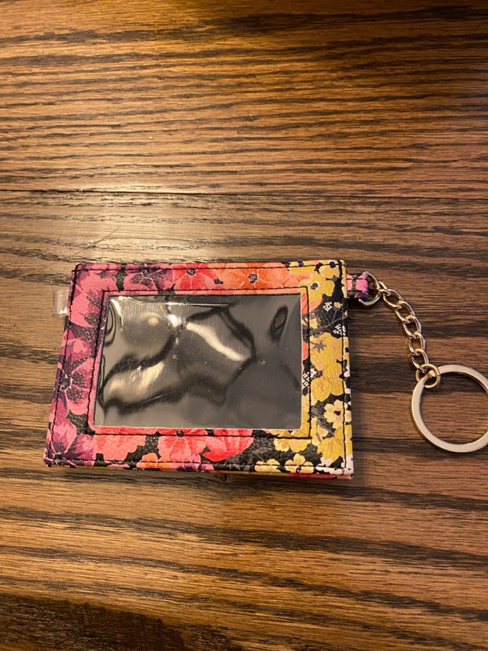Betsy Johnson Floral Multi-Color Card Holder Keychain - Picture 4 of 4